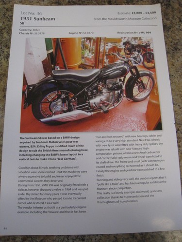1951 sunbeam motorcycle - 1951,