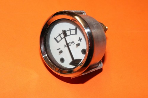 Bsa white face ammeter - face, 3/4"